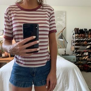 S soft striped tee